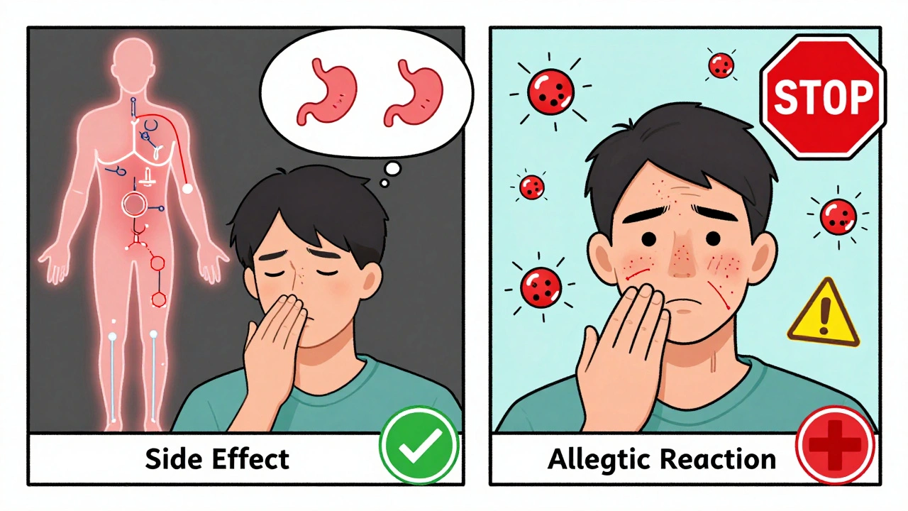 Difference Between Medication Side Effects and Allergic Drug Reactions