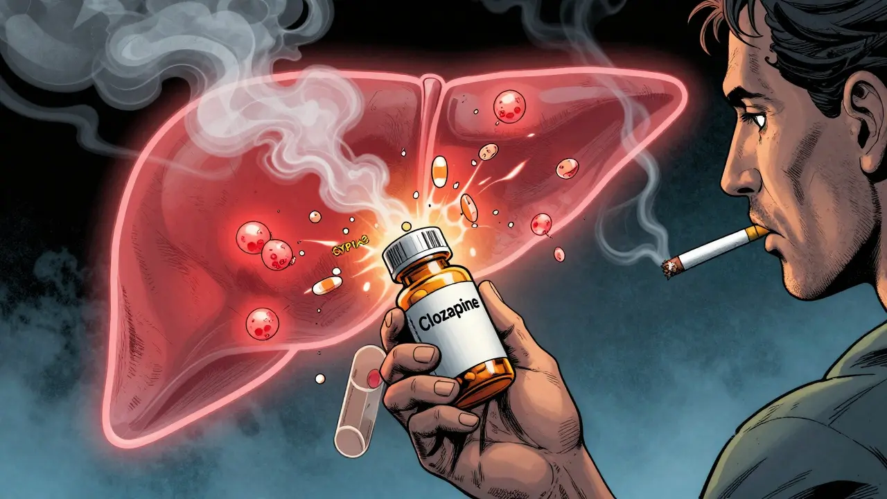 Clozapine and Tobacco Smoke: How Smoking Changes Your Medication Levels