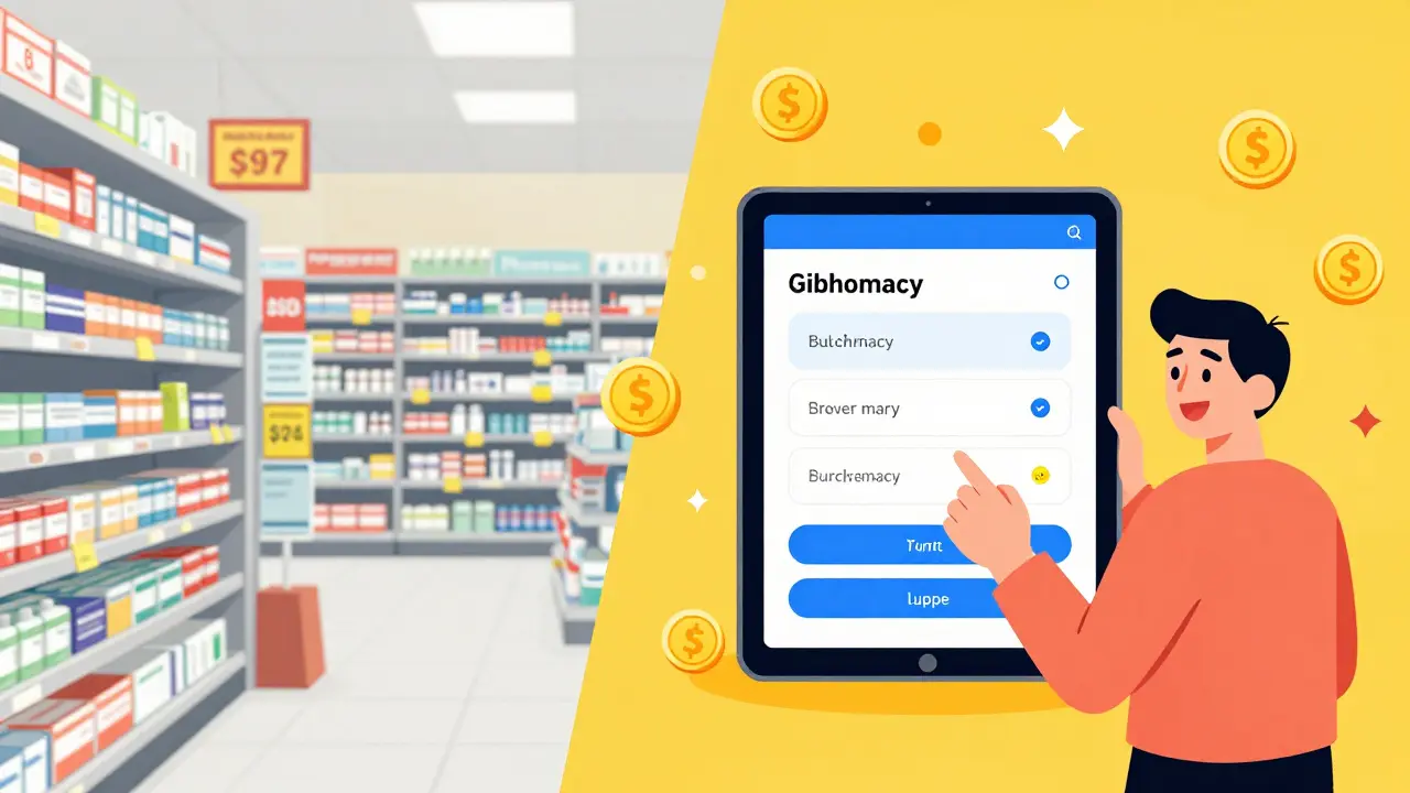 Comparison between expensive retail pharmacy and affordable online bulk ordering